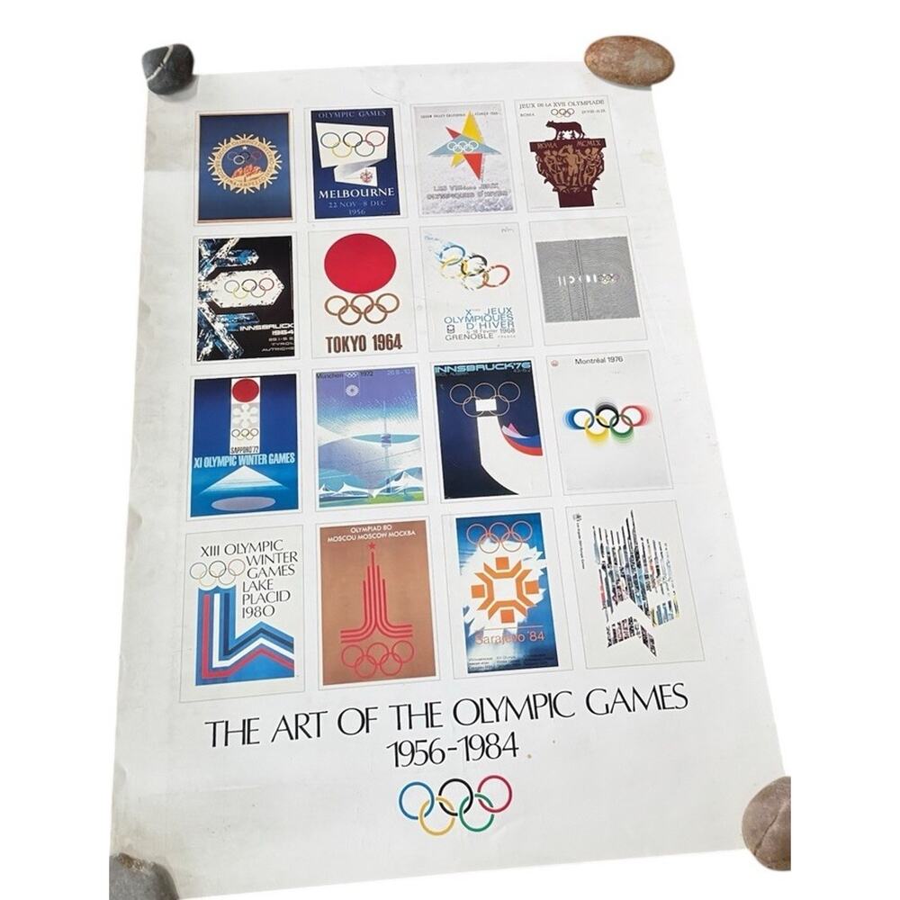 VTG The Art of the Olympic‎ Games Poster 1956 - 1984 Winter Summer California